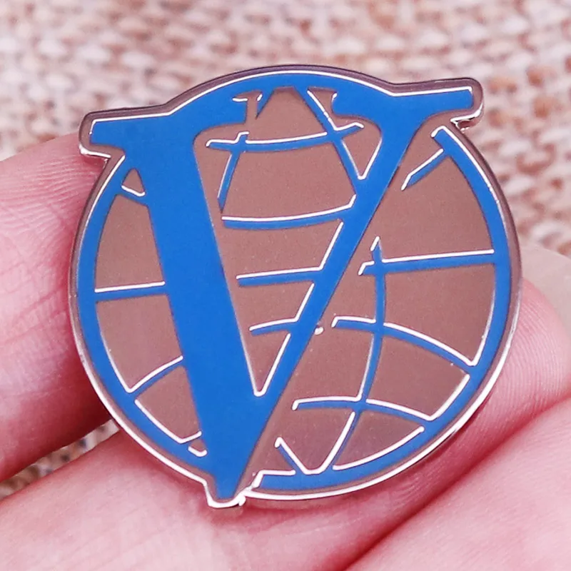 Фото Venture x Brothers Industries V Logo эмалированные булавки для лацканов №1
