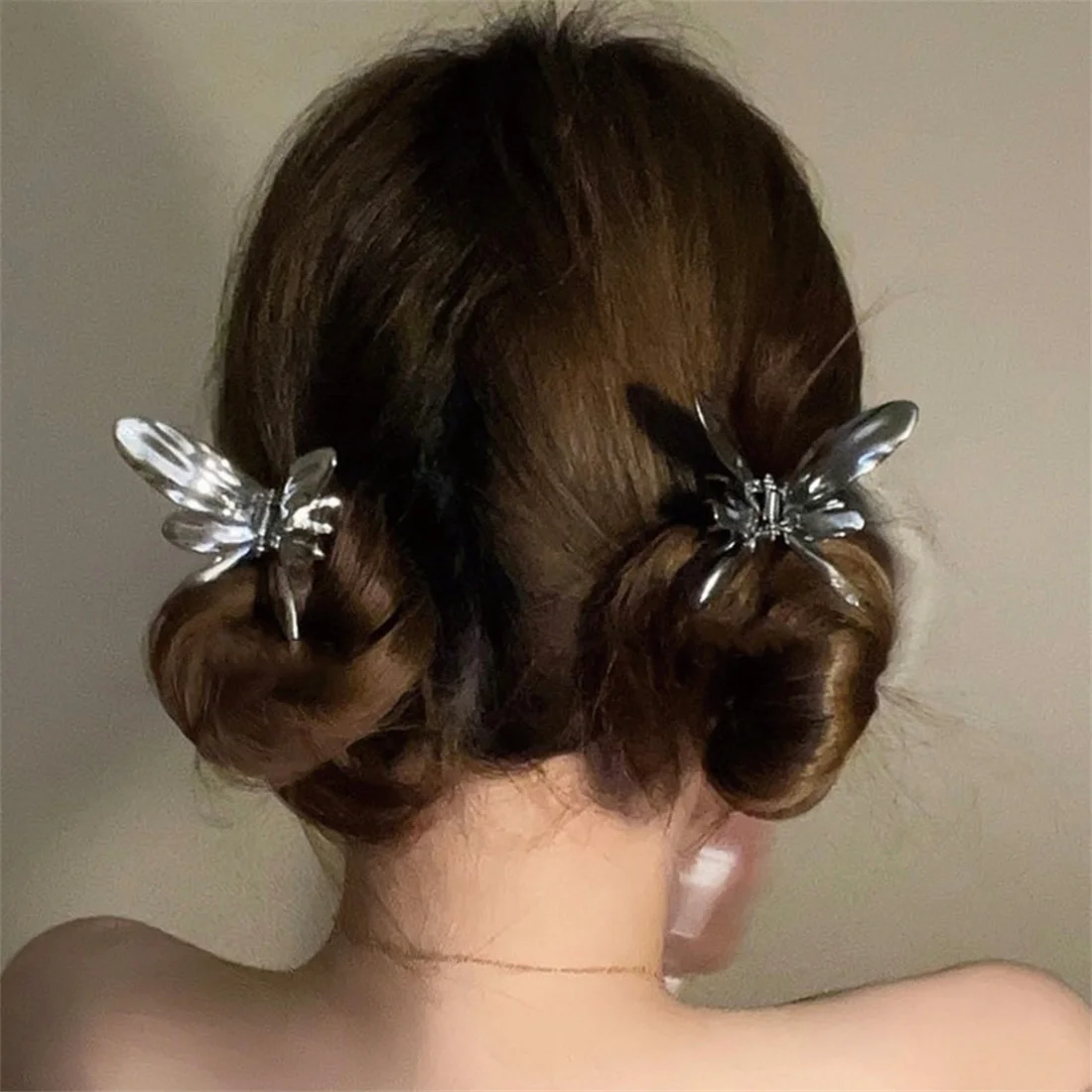 

Fashion Metal Hair Claw Butterfly Hair Clips For Women Girl Elegant Ponytail Claw Clip Vintage Mini Hairpin Hair Accessories