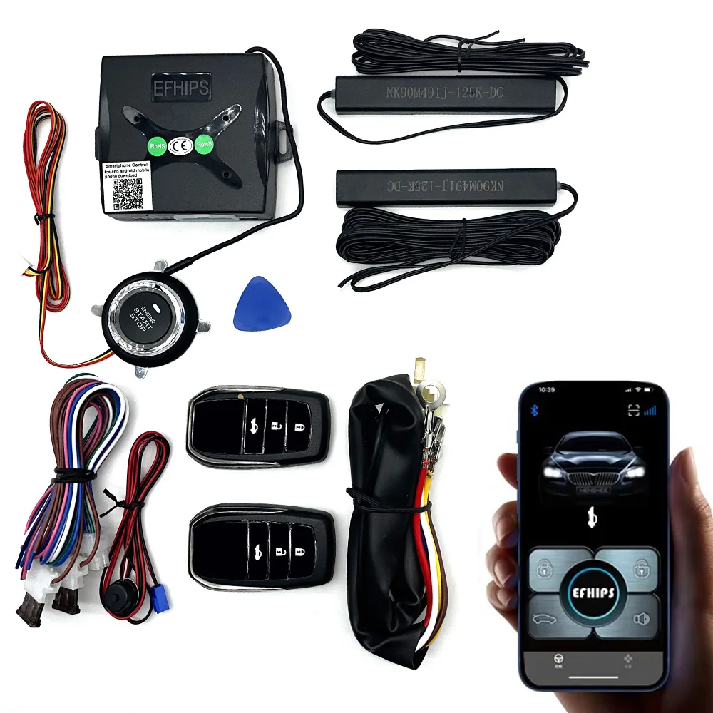 

Автомобильная сигнализация AutoStart Система бесключевого доступа Комплект дистанционного запуска ​ Для автомобиля, кнопка одной кнопкой, система запуска и остановки, автомобильные аксессуары