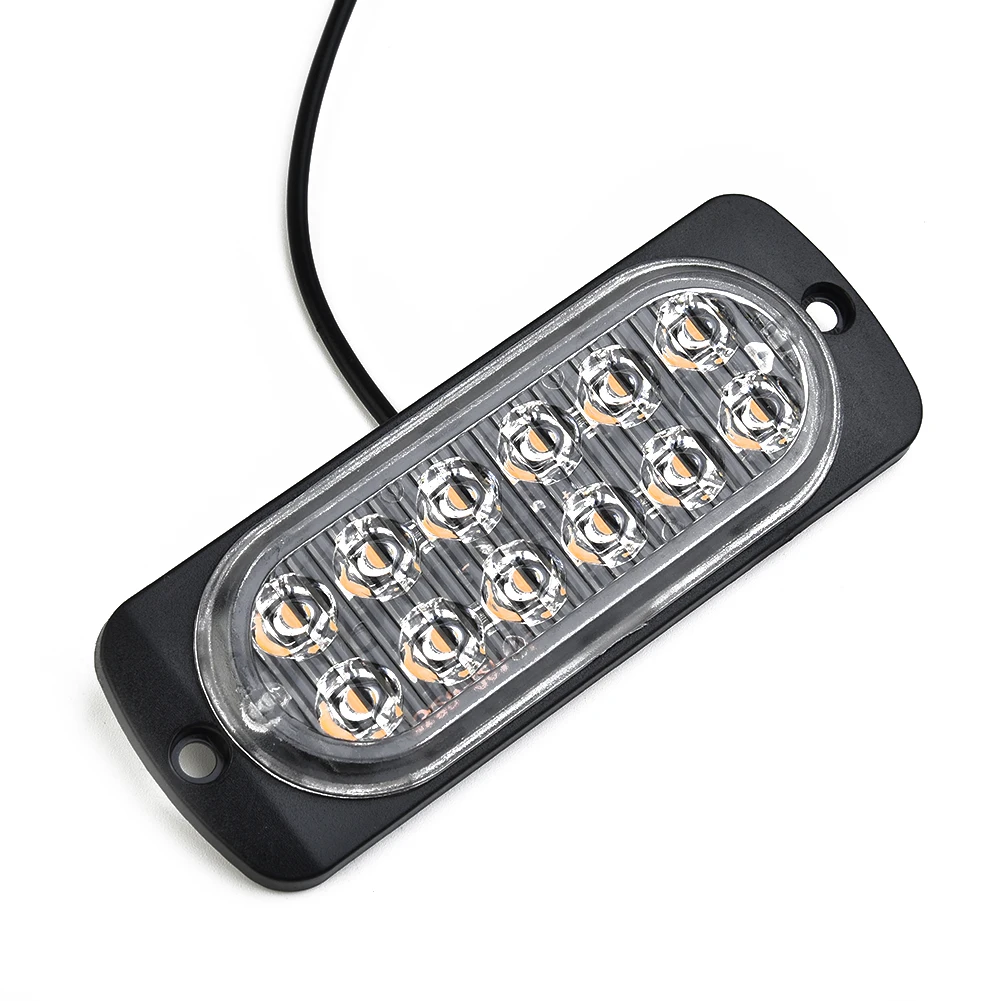 

2pcs Amber 12LED 36W Constantly Bright Light Bar Car Truck Signal Warning Lamps SUV, Trucks, Trucks, Tractors, Etc.