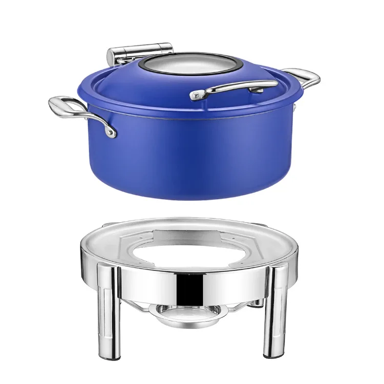 Трехслойная электрическая круглая пищевая теплая буфетная печь из нержавеющей