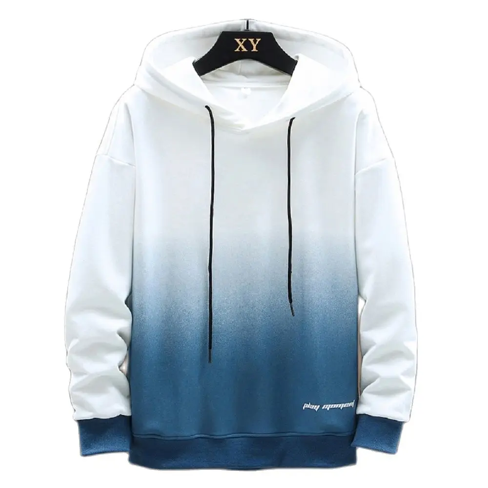 

Men Hoodies Sweatshirts Autumn New Mens Casual Harajuku Hooded Pullover Hip Hop 2022 Trend Male Gradient Color Hoodies Tops