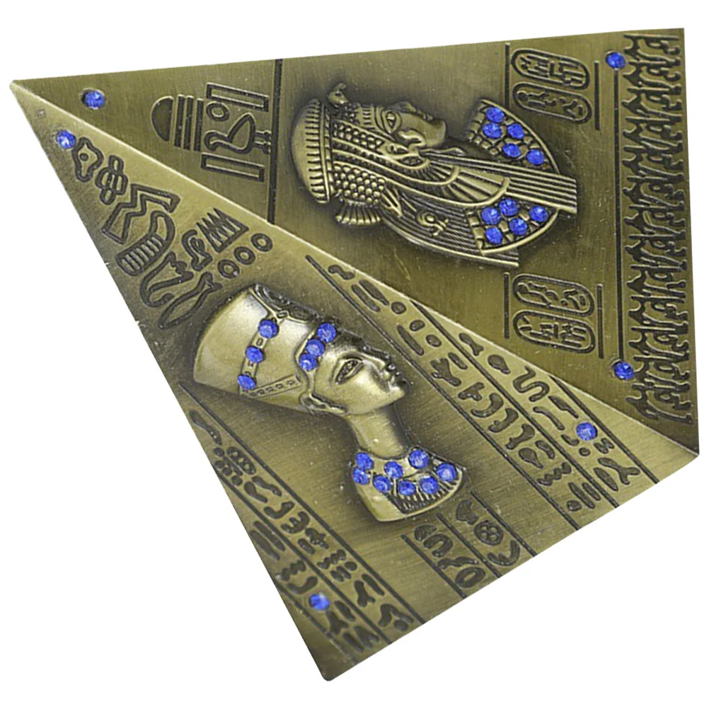 

Pyramid Egyptian Ancient Figurine Statue Sculpture Decor Shui Feng Generator Toy Learning Education Table Energy Prosperity