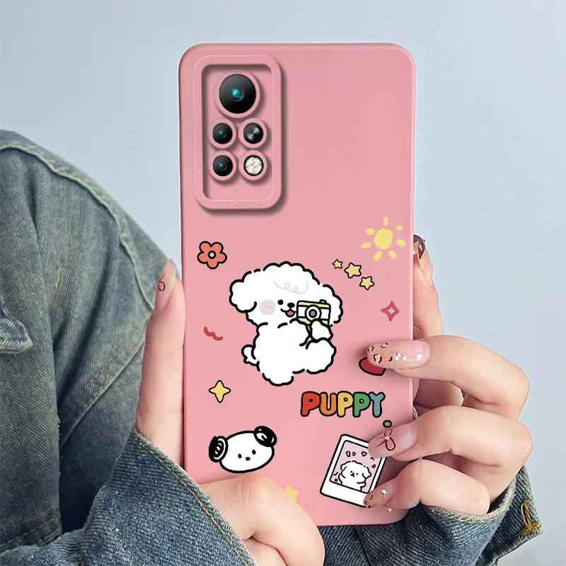 For Infinix Note 11 Pro X697 / 11s X698 Phone Case Cover Silicone Sweet Painted Shell Cartoon Funda Printed Casing Coque