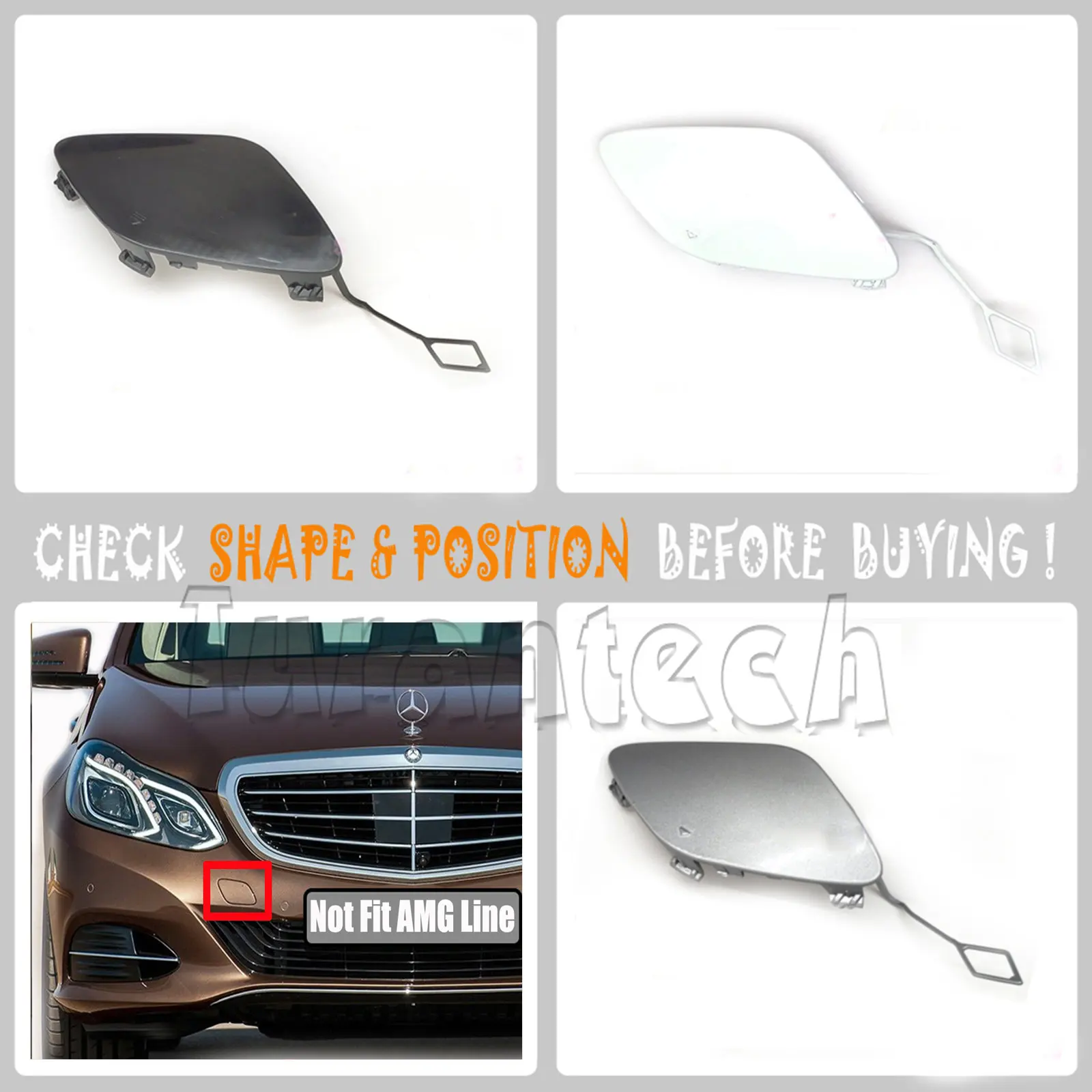 2128850526 для 13-16 Mercedes E-class W212 Facelift Sedan S212 Touring Передняя буксировочная крышка 200 220 250 260 300 350 400