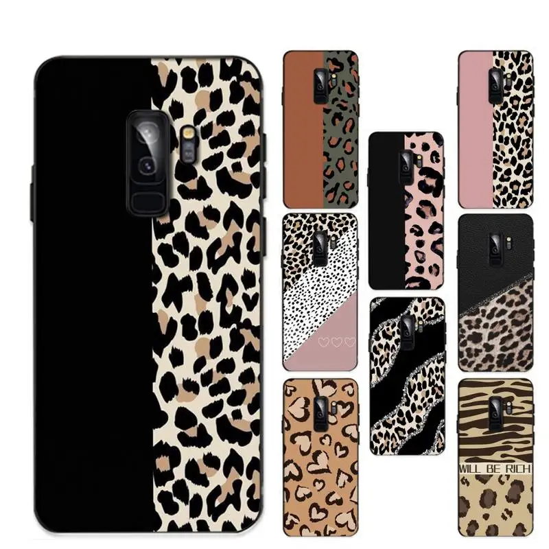 

Leopard Print Phone Case for Redmi 8 9 9A for Samsung J5 J6 Note9 for Huawei NOVA3E Mate20lite cover