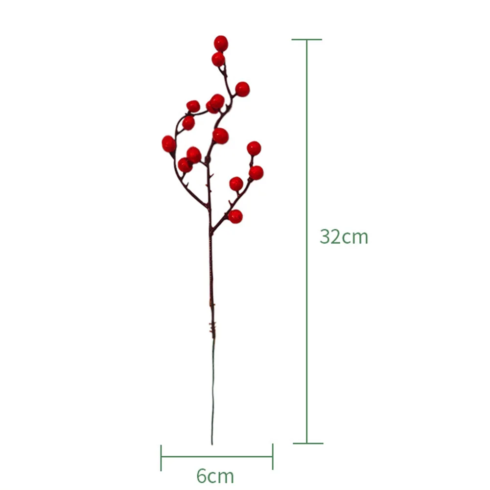 

Artificial Berry Festive Berries 10Pcs A B Branches Made Of Plastic C D Foam Materials For Decorate Any Holiday