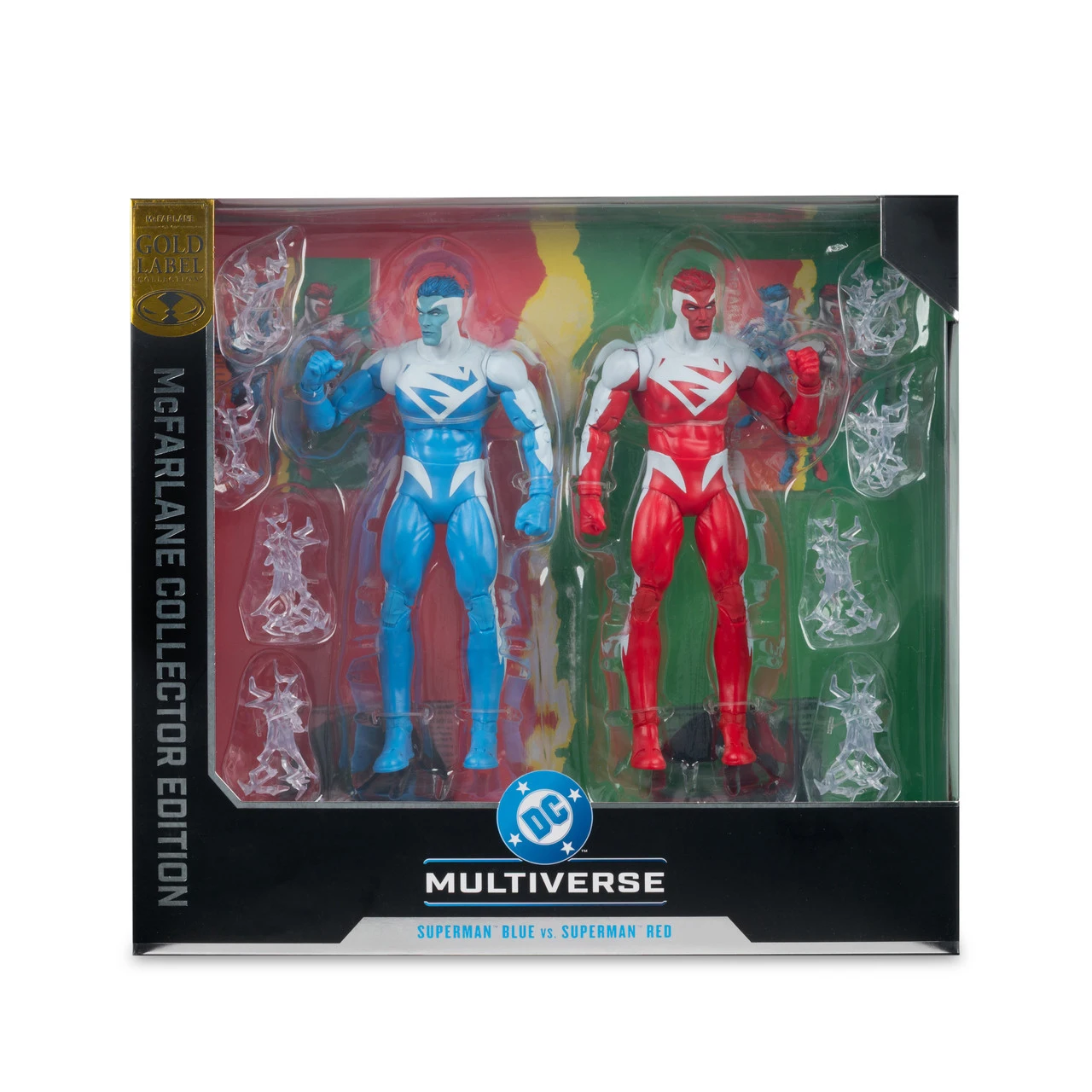 Фото McFarlane Toys DC McFarlane Collector Edition 2 шт. - Супермен Красный против Супермена Синего (Золотая серия) 7-дюймовая фигурка-модель №5