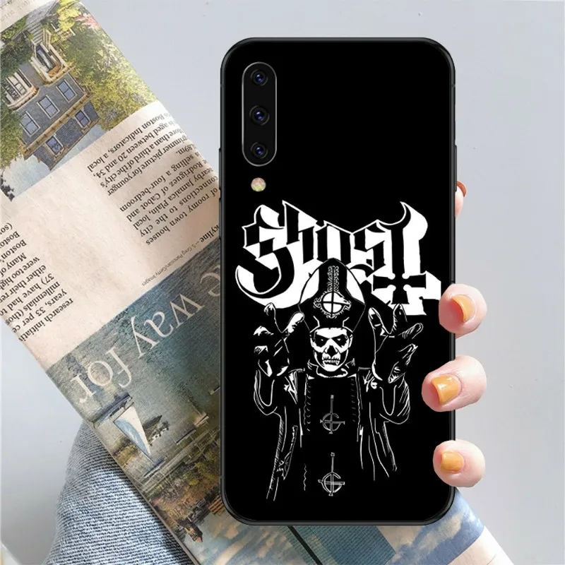 Чехол Ghost для телефона из тяжелого металла Samsung Note 9 10 20 Plus Pro Ultra J6 J5 J7 J8 черный