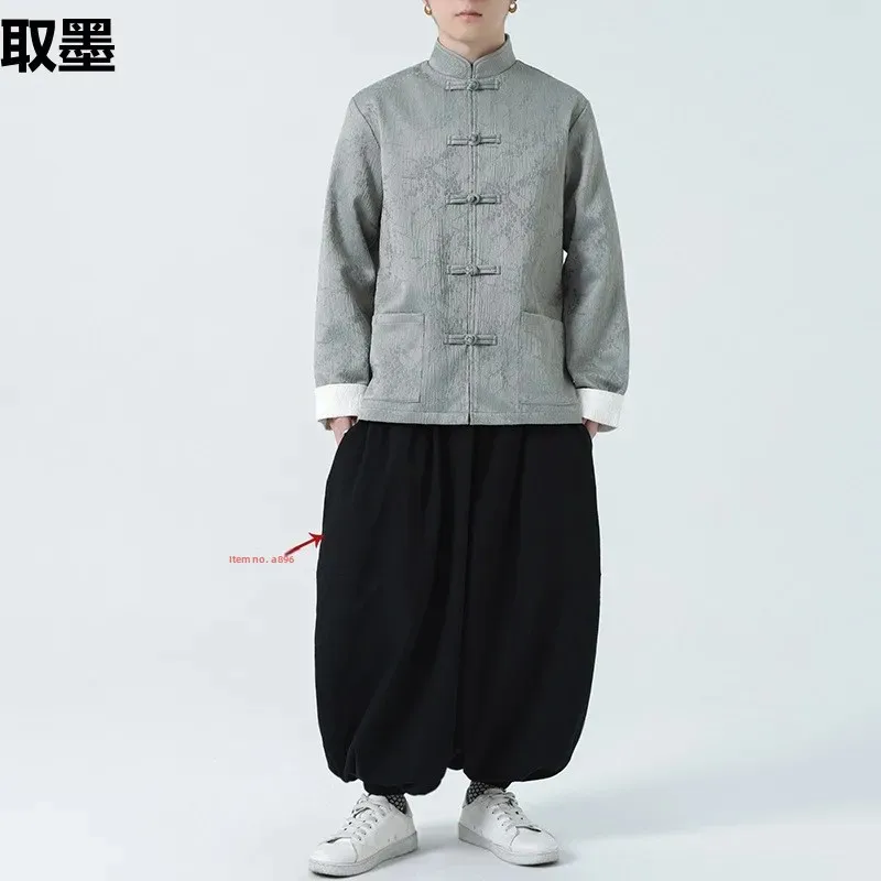 Весна-лето мужская одежда в китайском стиле жаккардовый жилет винтажный новый