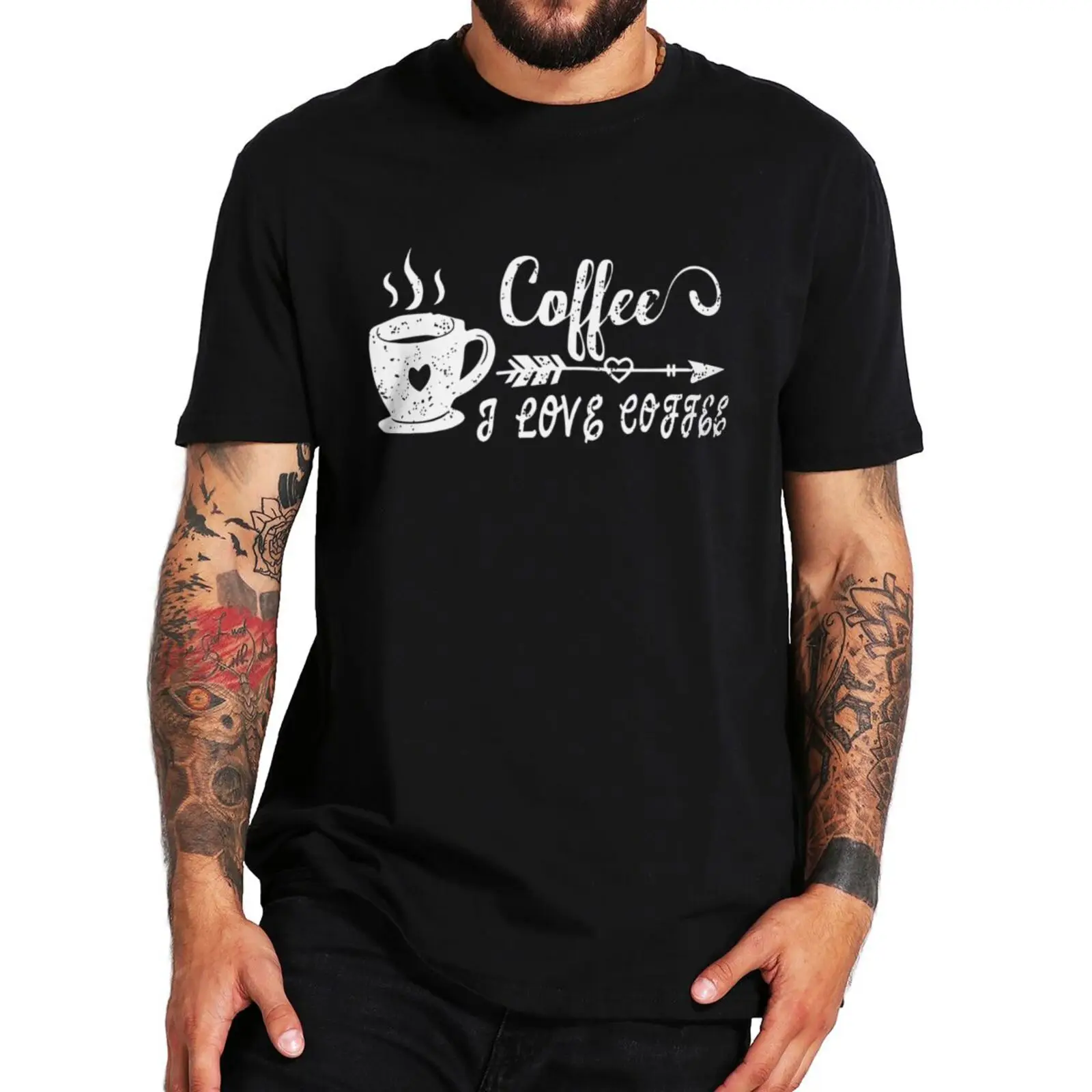 

Funny Coffee Logo T Shirt Humor Slogan Graphic Short Sleeve 100% Cotton Unisex Soft O-neck Casual T-shirts EU Size