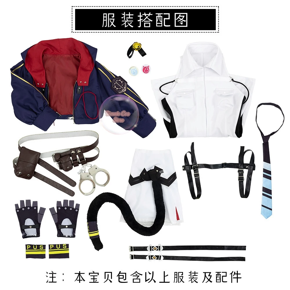 Michele Cosplay Anime Game CalabiYau Costume Women Clothes And Wig Shoes Inquisitor Full Of Vitality Halloween Costumes