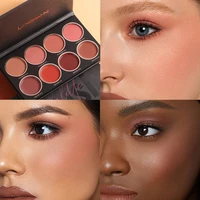 8 color blush palette for different skin tones eyeshadow palette powder cream mineral pigment face cheek blusher makeup palette