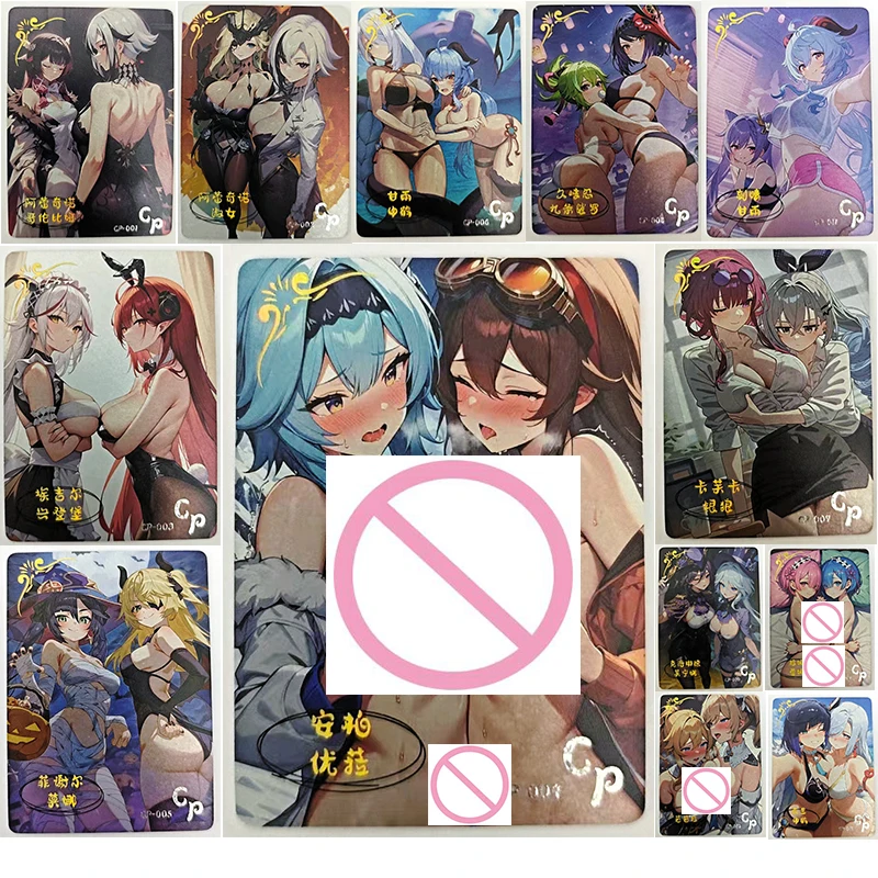 Коллекционные карты серии CP аниме Богиня Ganyu Keqing Rem Ram Kafka Hu Tao подарки на Рождество