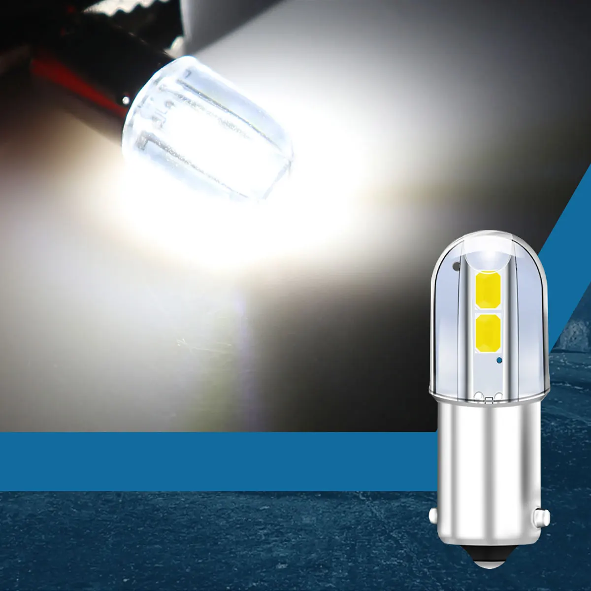 

Набор Из 10 Светодиодных Сигнальных Ламп BA9S T4W Для Автомобиля, 4 SMD-чипа 2835, Универсальные Лампы Для Чтения, 6000K