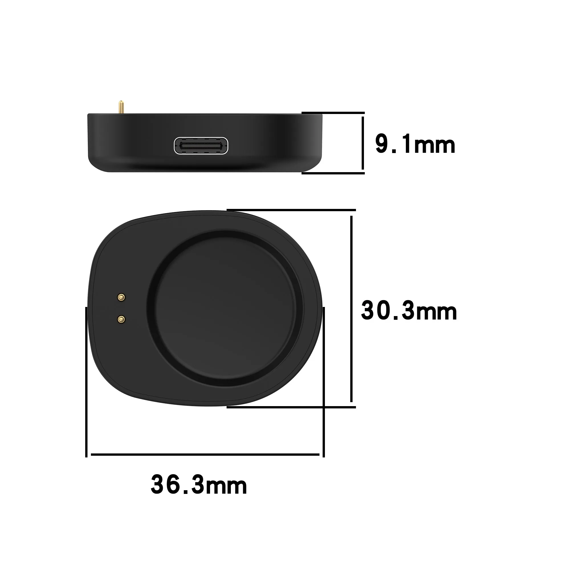 Фото Сменный преобразователь зарядного устройства для Amazfit Balance/T-Rex 3, магнитная портативная зарядная док-станция, адаптер для Amazfit T-Rex 3 №3