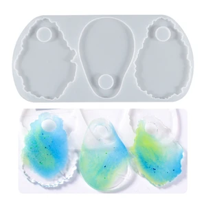 Coaster Resin Epoxy Silicone Molds for Making Agate Slices Makeup Palette Nail Art Palette Pigment P in India