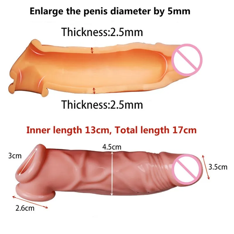 Силиконовые презервативы для увеличения пениса удлиняющий пенис взрослые