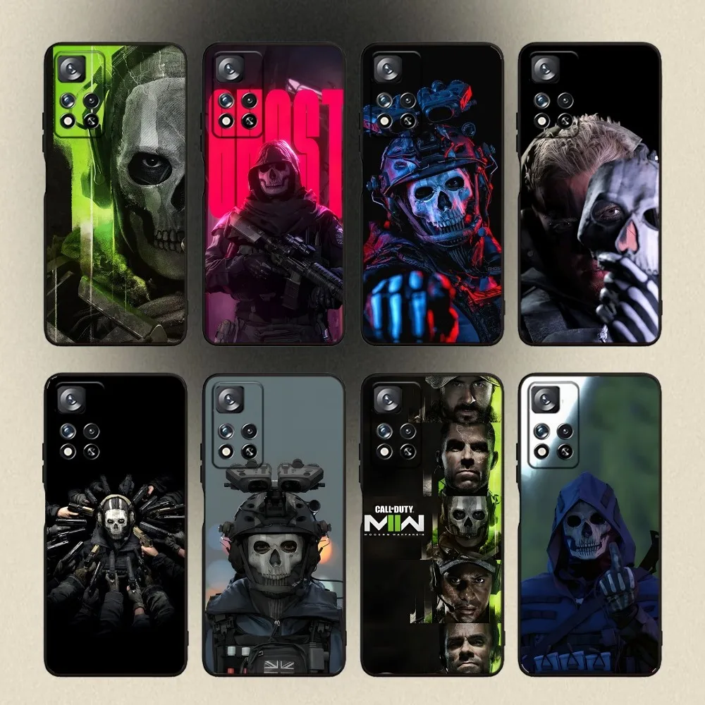 Чехол для телефона C-COD Call Of D-Duty Ghost Samsung Galaxy A20 A21s A22 A31 A32 A52 A53 A72 73 A80 A91 Мягкий черный