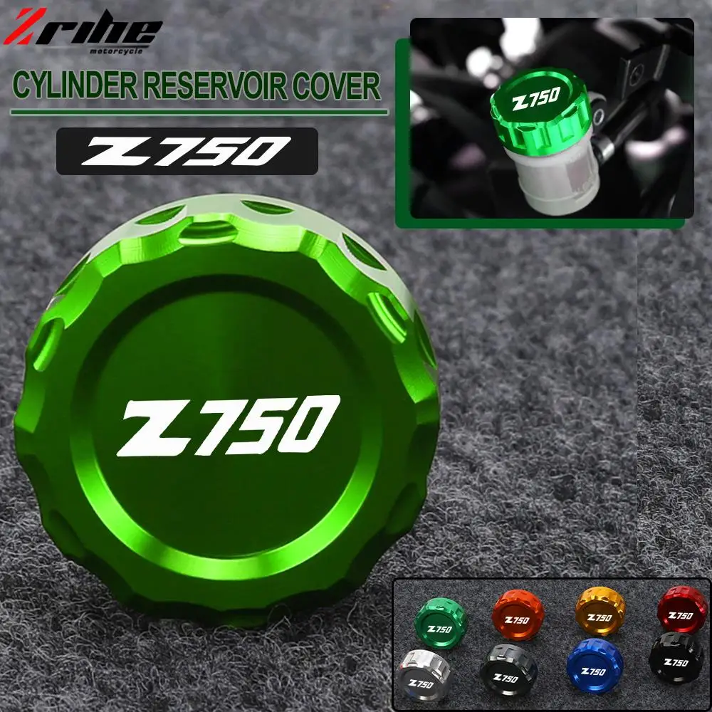 

Motorcycle Aluminum Rear Brake Fluid Cylinder Master Reservoir Cover Cap For KAWASAKI Z750 Z750S Z 750 2004 2005 2006 2007-2010