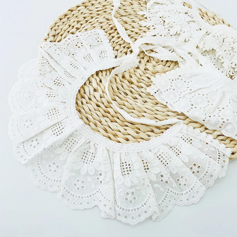 Baby Bib Lace Accessories Korean Kids Collar Cute Hollow Female scarf baby bib | Мать и ребенок