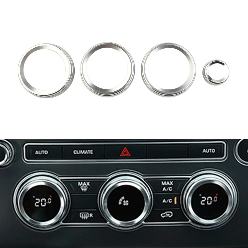 

4 чехла для автомобильных консолей, стильные и защитные чехлы для кнопок, предназначенные для интерьера L405 2013-2017, улучшающие качество автомобиля A/C