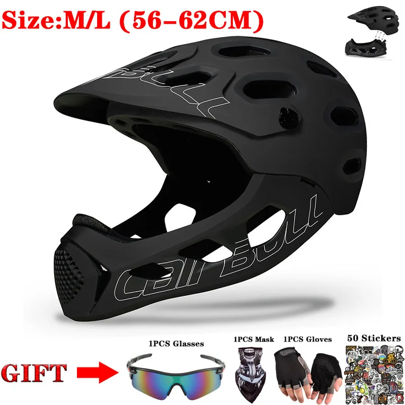 New Adult Full Covered Bicycle Helmet MTB Mountain Road Bike Full Face Helmet Downhill Cycling Helmet Casco capacete ciclismo