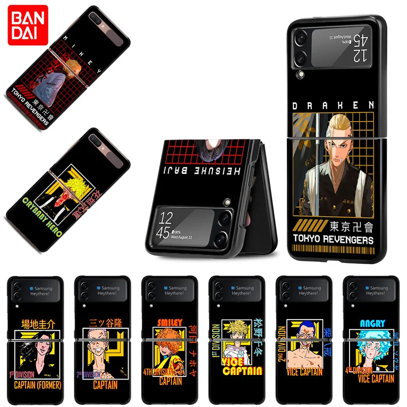 

Высококачественный чехол для телефона Samsung Z Flip 3 5G Galaxy Z Flip3 Anime Tokyo Revengers Pattern Hard Capinhas Protector Cover Funda