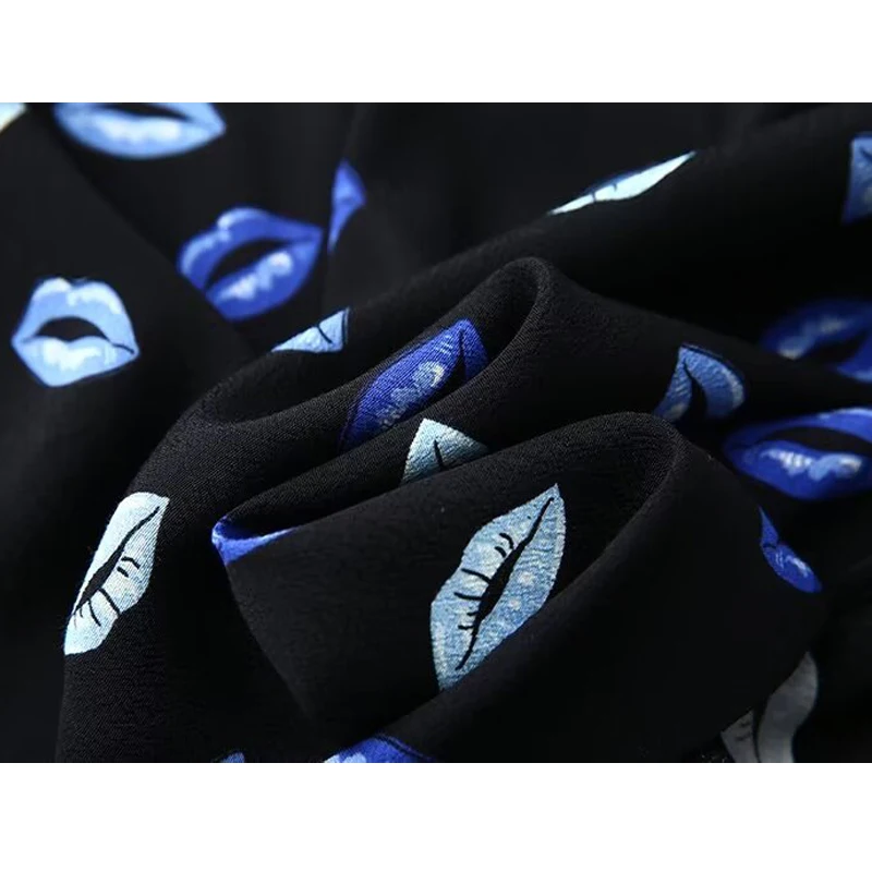 Женские рубашки с принтом TRAF 2024 рубашка на пуговицах женские длинным рукавом и