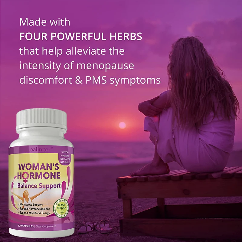 

Female Hormone Balance & Menopause Support Natural Herbal Supplements For Menopause Discomfort And PMS Symptoms