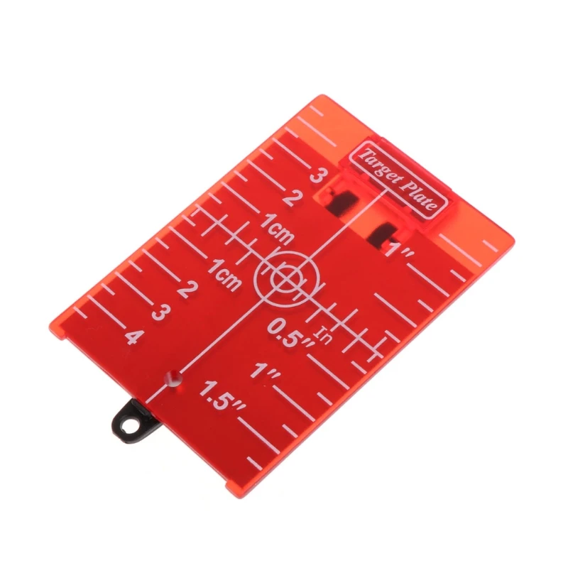 

Portable Floor Target Plate Card with Stand Enhancing Lines Visibility Red for Rotary for Cross Line Dura