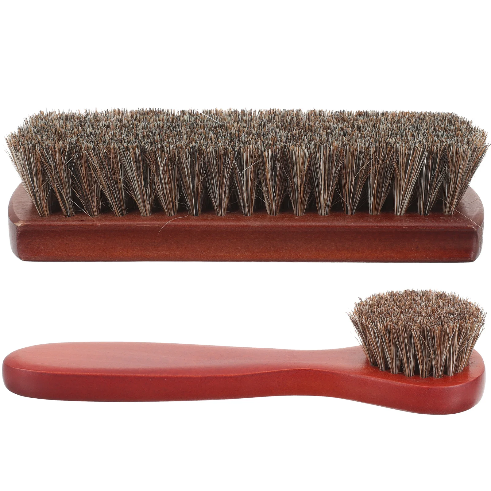 

2 Pcs Shoe Brush Couch Sets Clean Brushes Boot Cleaner Kit Suite Polish Lotus Tree Polishing