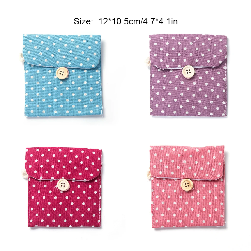 Хлопковая монета тампон держатель Косметическая санитарная блокнот-органайзер