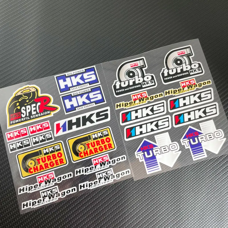 Высококачественный значок HKS эмблема Turbo наклейка для бокового окна автомобиля