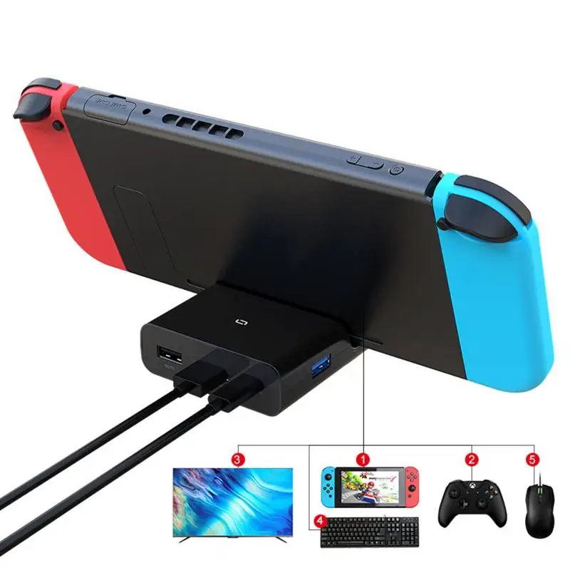 

1080p Charger Base Practical Charger For Game Console Charger Lightweight Game Accessories Mini Charging Dock Portable