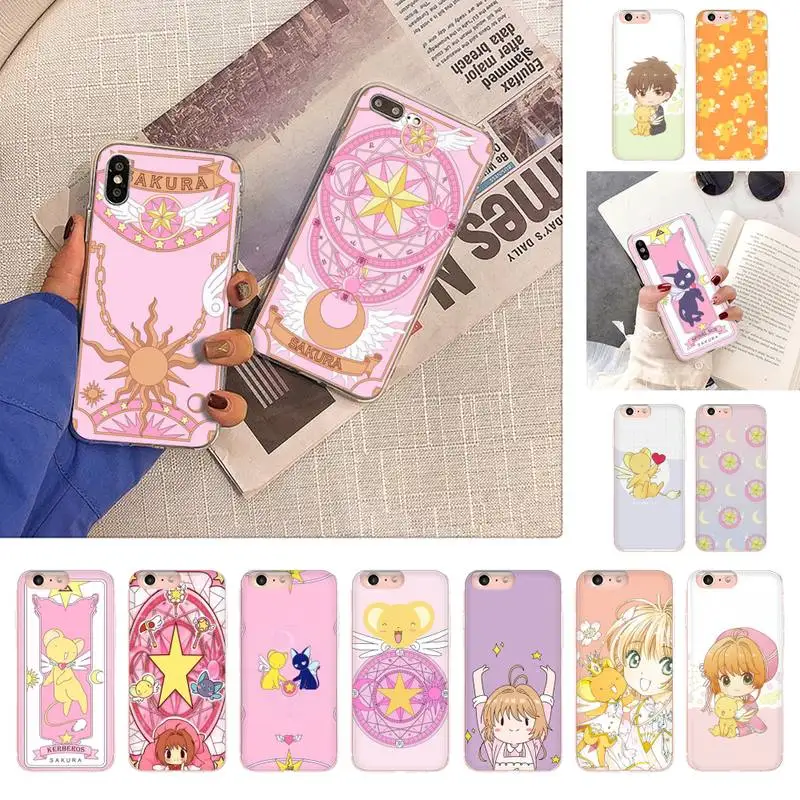 

Card Captor Sakura Phone Case for iPhone 11 12 13 mini pro XS MAX 8 7 6 6S Plus X 5S SE 2020 XR case