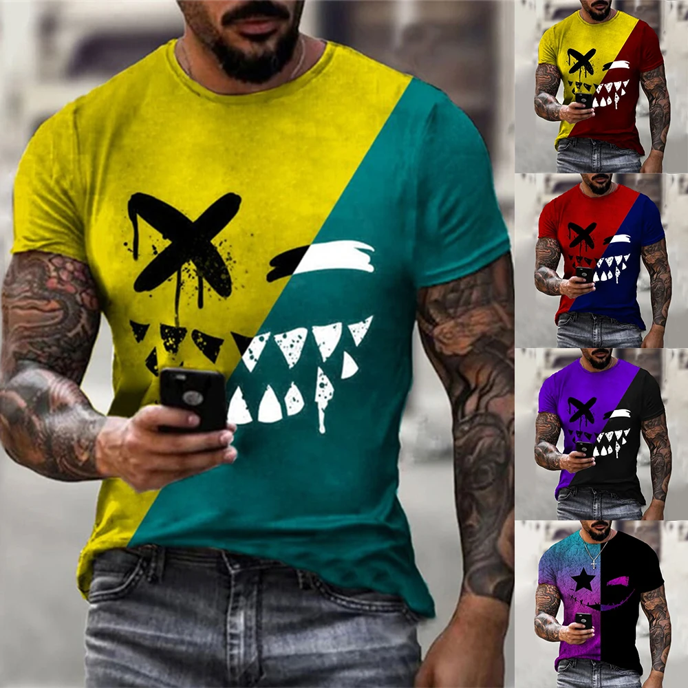 

Summer XXOO Anime Men's T-Shirts Y2k Men Clothing Oversized T Shirt for Men Trend Funny Graphic T Shirts Harajuku Streetwear