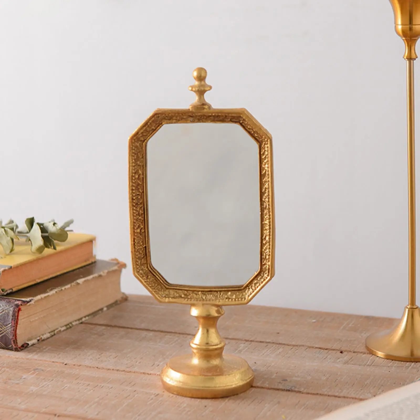 

Косметическое зеркало в винтажном стиле, декоративное настольное косметическое зеркало в античном стиле, настольное косметическое зеркал...