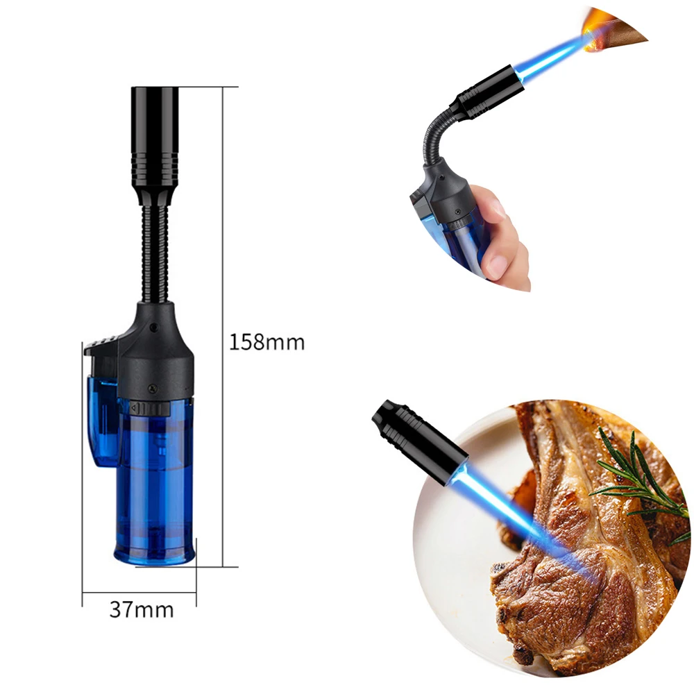 Барбекю, кухня, вращающаяся на 360 градусов зажигалка, ветрозащитный струйный фонарь, регулируемое зажигание, для кемпинга, без газа