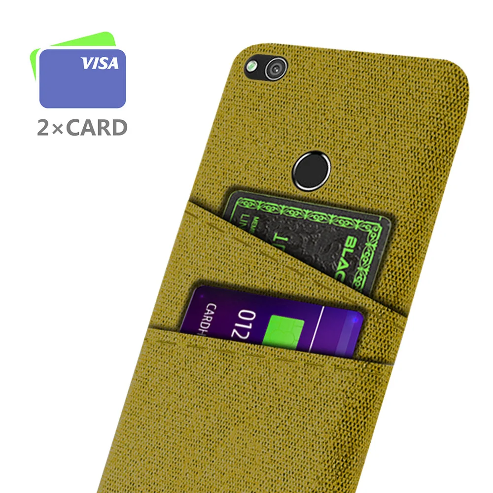

for Huawei Honor 8 Lite Case Luxury Febric Antiskid Card Slot Holder Cover Coque Phone Bag on Honor 8 lite 8LITE Etui Funda