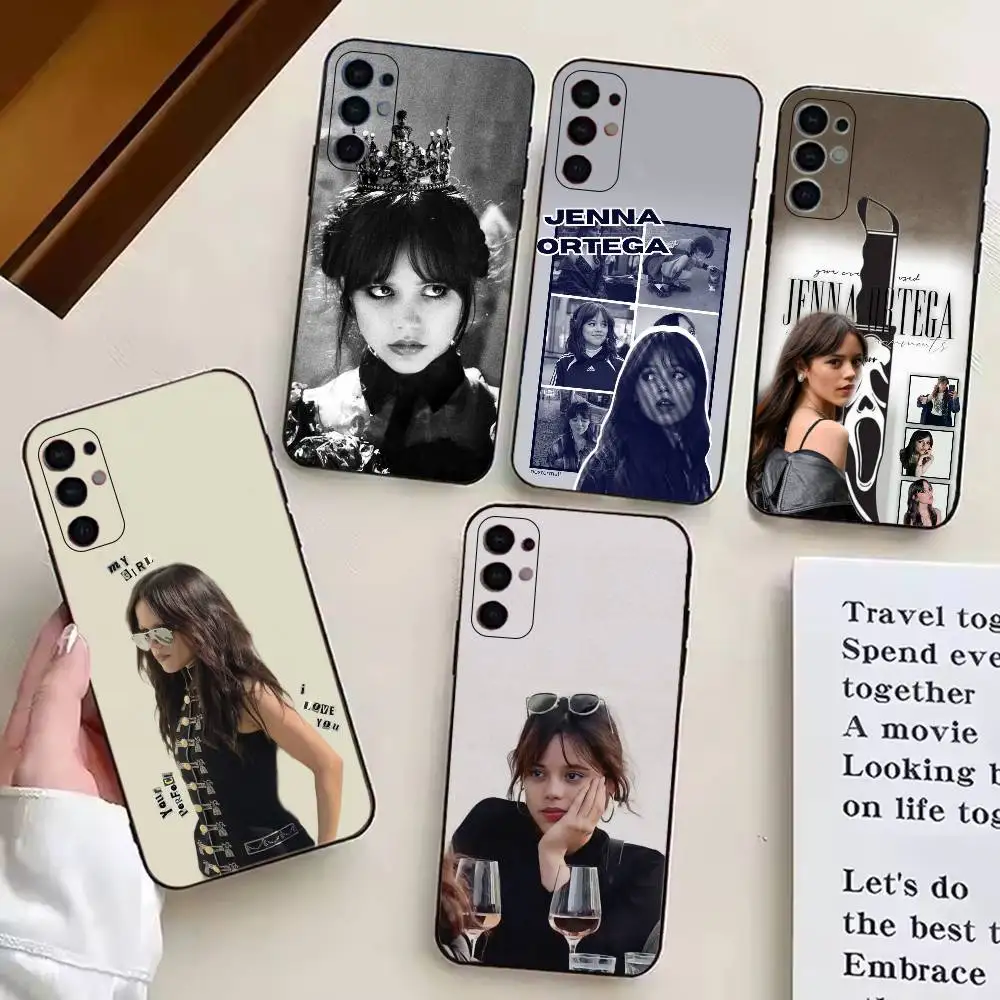 Фото Чехол для телефона с изображением актрисы Дженны О'Ортеги для Samsung S25, S24, S21, S22, S23, S30, Ultra, S20, Plus, FE, мягкий силиконовый черный чехол №1