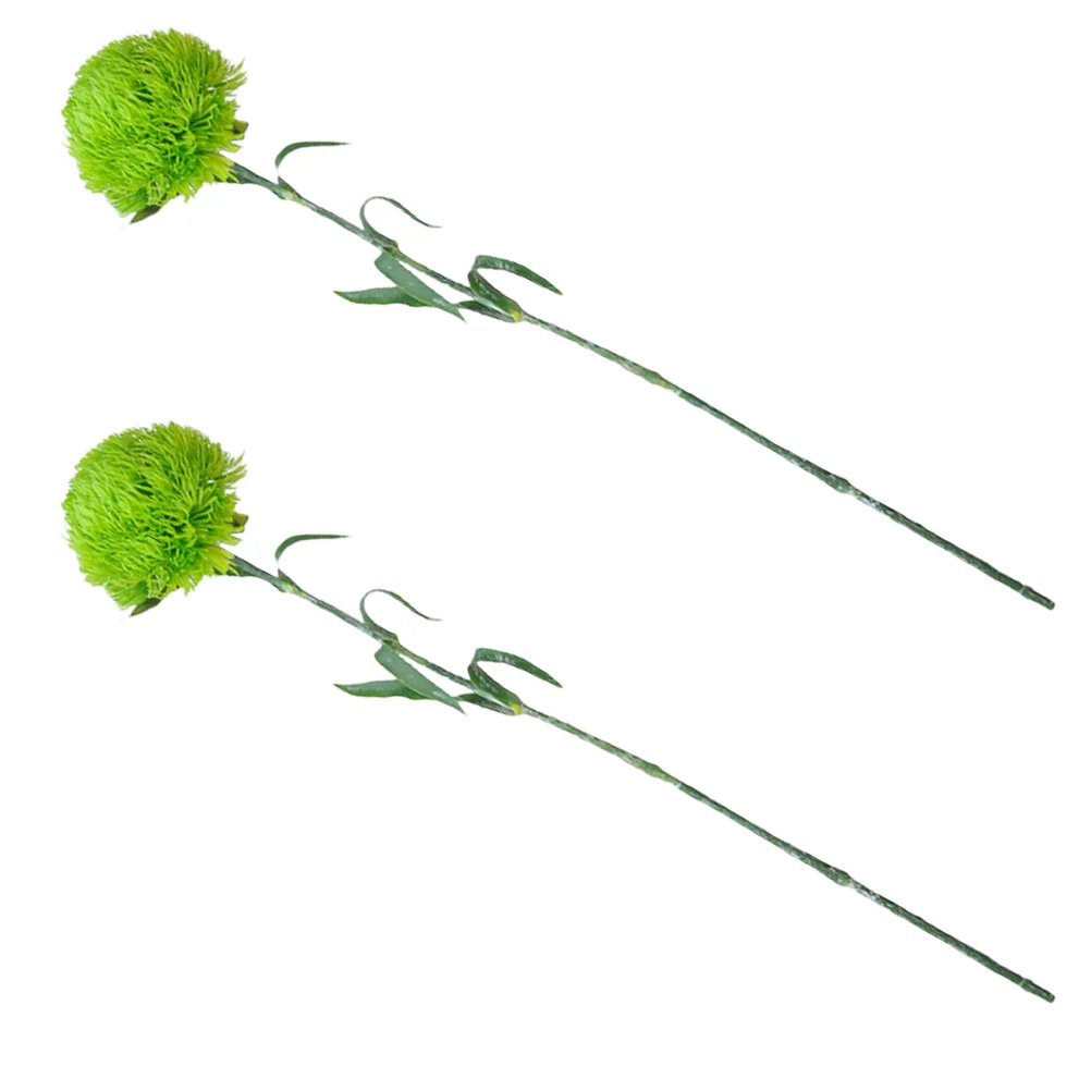 

2 Pcs Faux Plants Indoor Artificial Soft Rubber Branches Vase Office Pvc Greenery Stems Realistic