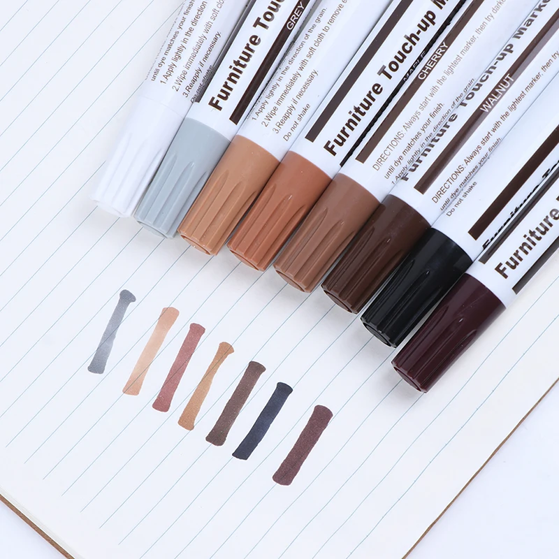 

Wood Filler Floor Paint Wood Paint Furniture Touch-Up Pen Furniture Repair Wood Cabinet Floor Touch Up Markers Crayons Filler