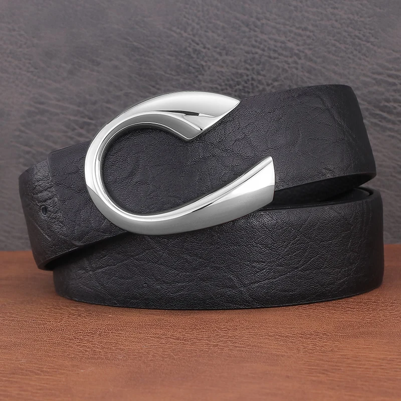 Горячие 3 см мужские дизайнерские молодежные ремни с медной пряжкой