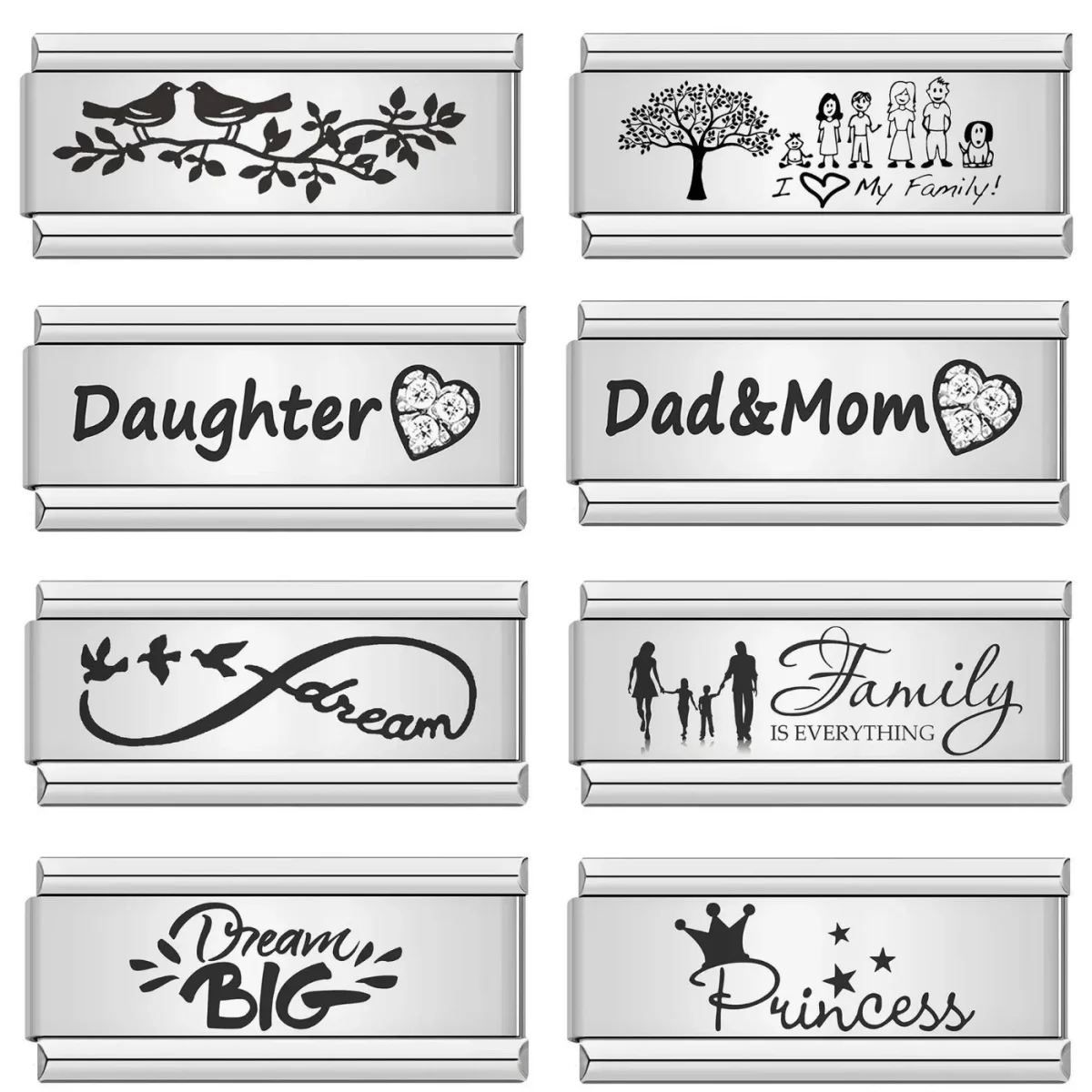 Звенья для браслета из нержавеющей стали 9 мм