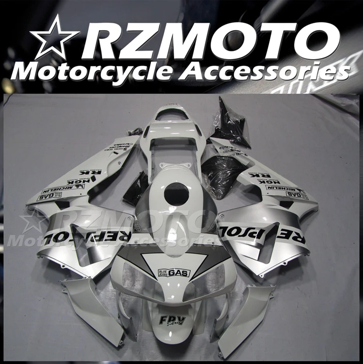 

4Gifts New ABS Motorcycle Fairings Kit Fit For HONDA CBR600RR F5 2003 2004 03 04 Bodywork Set Custom Free Silver