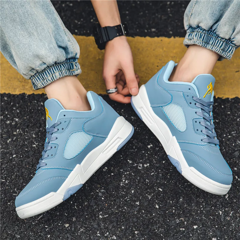 Newest Men Air Cushion Retro Basketball Shoes High-top Basketball Sneakers Couple Boots Outdoor Men New Design Max Size 44 Shoes