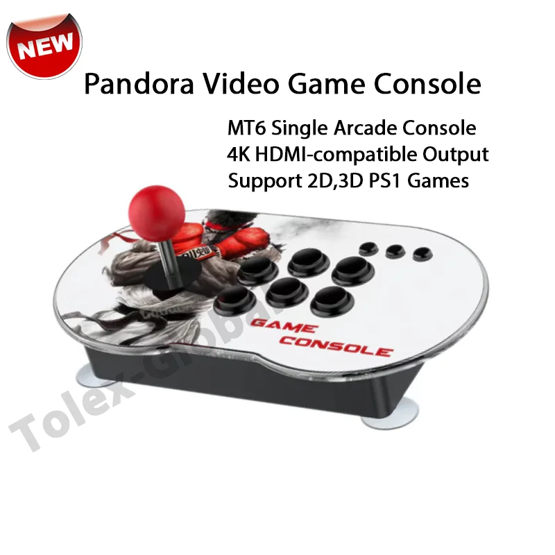 Tolex MT6 Pandora Box Single Player Retro Console per videogiochi Joystick PS1 uscita HD TV Arcade Box simulatore giochi regali per bambini
