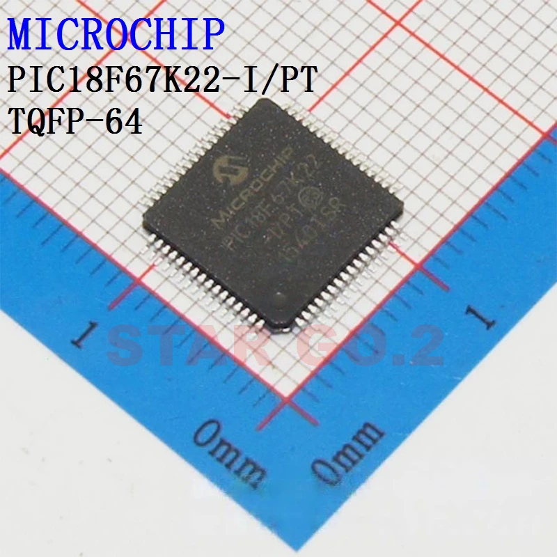 

2PCSx PIC18F67K22-I/PT TQFP-64 MICROCHIP Microcontroller