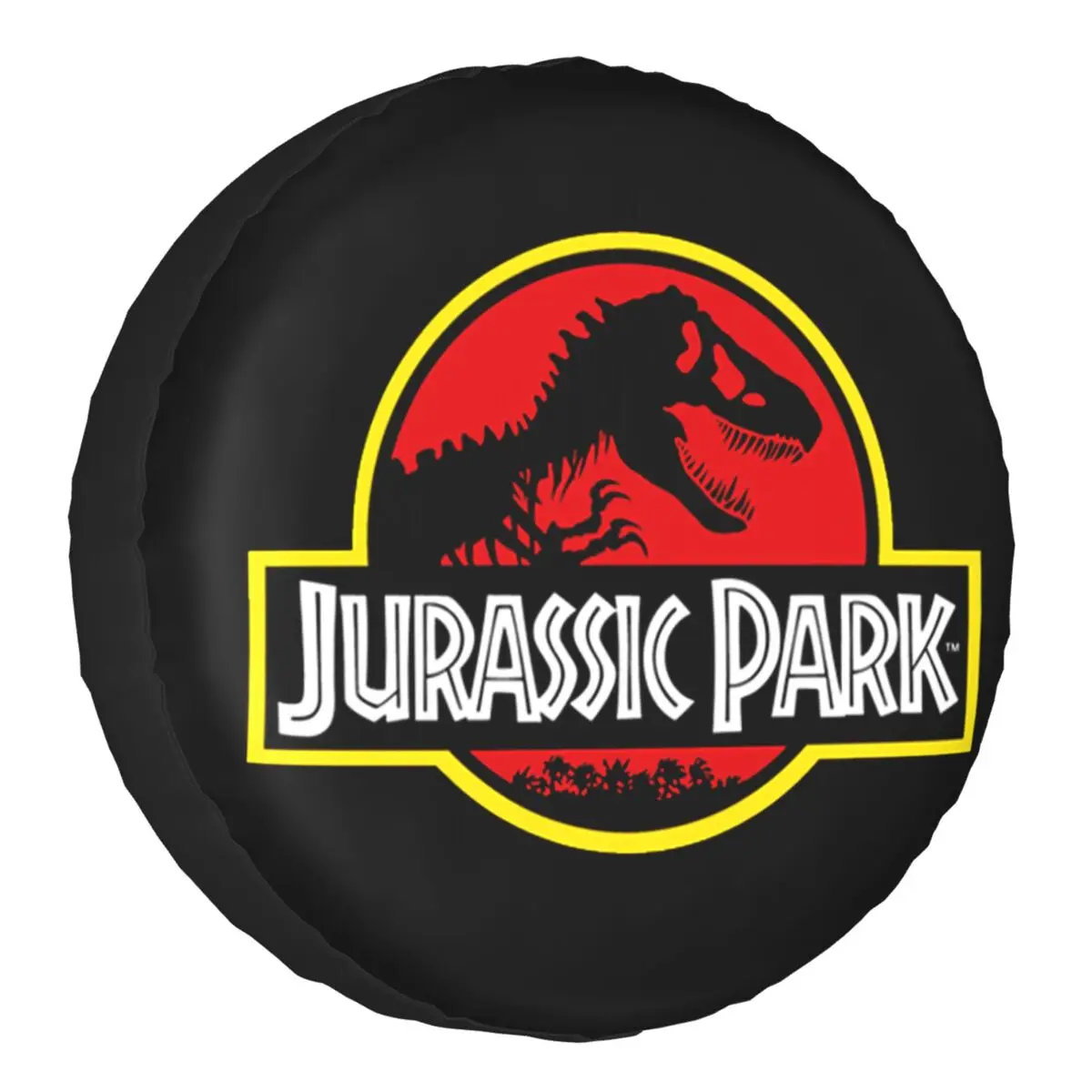 

Jurassic Park Spare Tire Cover Case Bag Pouch Weatherproof Dinosaur World Wheel Covers for Mitsubishi Pajero 14" 15" 16" 17"Inch